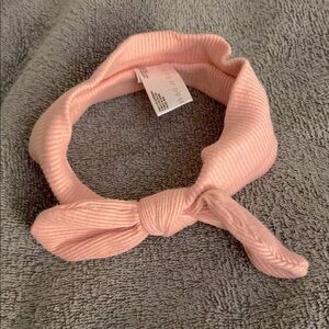 Newborn Headband Soft Pink Bow Headband 0-9 months